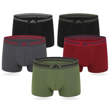 FM London Herren (5er-pack) Bambus-herren-boxershorts Boxer Shorts, Dunkel Sortiert, XXL EU