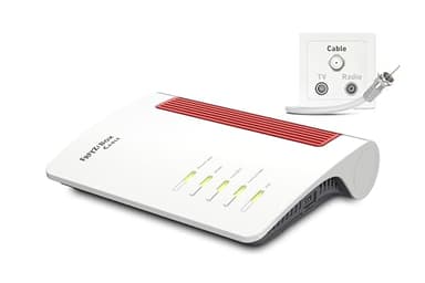 FRITZ!Box 6670 Cable | Router für einen Kabelanschluss (DOCSIS-3.1-Kabelmodem, 2x2 Wi-Fi 7 mit 2.880 MBit/s (5 GHz) und 688 MBit/s (2,4 GHz), Zigbee Integration 1 x 2,5 Gigabit-LAN-Port)