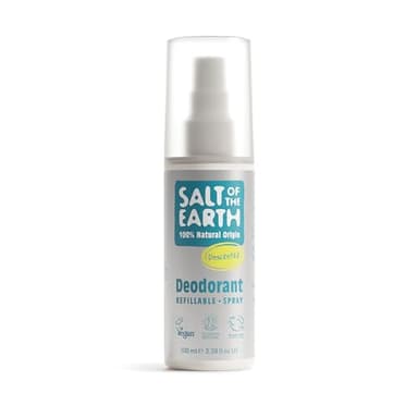 Salt Of The Earth Natürliches Deospray, Geruchlos, Ohne Parfüm - Vegan, Langanhaltender Schutz, Ohne Tierversuche - 100 ml