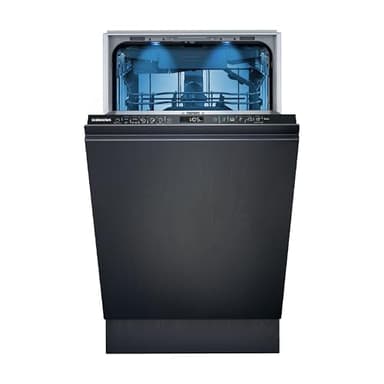 Siemens SR65EX09ME iQ500 Vollintegrierter Geschirrspüler, 45 cm, varioSpeed Plus, autoOpen dry, smartStart, varioFlex Pro Korbsystem, varioSchublade, aquaStop, Flaschenhalter, timeLight, emotionLight