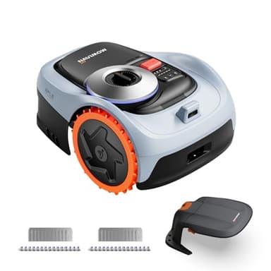 Segway Navimow i205 AWD (Neuer i105E) Mähroboter ohne Begrenzungskabel mit Garage S + 2 Sätze Klingen, für 500 m², für 45% Steigung, NRTK+Vision, Keine RTK Antenne erforderlich (Getrennter Versand)