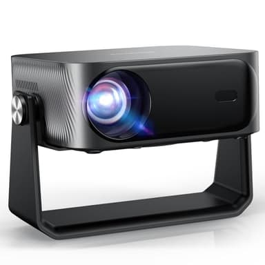 4K Smart Beamer mit Netflix-App & Kinoähnlichem Sound, iSinbox Autofokus & Trapezkorrektur, WiFi 6＆ Bluetooth 5.3, HDR10+, intelligenter tragbarer Projektor mit schwenkbarer Heimkino Beamer