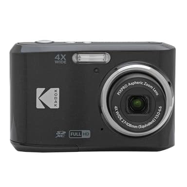 Kodak Pixpro FZ45 – Kompakte Digitalkamera mit 16,44 Megapixeln, 4-Fach optischem Zoom, 2,7-Zoll-LCD-Bildschirm, 720p-HD-Videoaufnahme, inklusive AA-Batterie – Schwarz