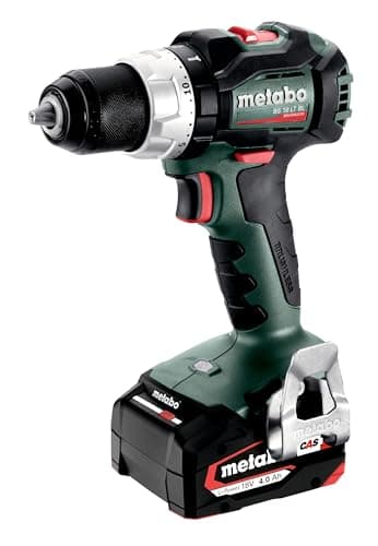 metabo Akku-Bohrschrauber BS 18 LT BL - 18 V, 2.100 /min Drehzahl, 75 Nm Drehmoment - Bürstenlos, kompakt & leicht, Profi-Bohrmaschine für Holz und Metall - Inkl. 2 Akkus 4.0 Ah, Ladegerät & metaBOX