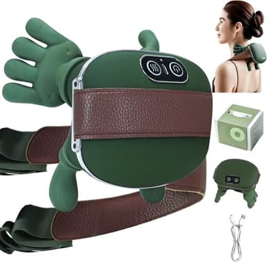 ideallife 4D Bionische Hand Nackenmassagegerät Mit WäRme, Elektrisch Massagegeräte, Tragbares Nacken und Schulter Shiatsu Massagegerät, Massage zur Muskelentspannung, Geschenke für Frauen Männer