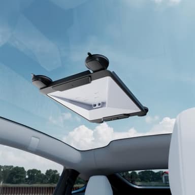 Spigen Starlink Mini Halterung [Starke Haftkraft bis 23 kg] Saugnapfhalterung mit Schnellverschluss-Design, Starlink Autohalterung für Autos, Wohnwagen, Booten, LKWs, Fenster, Glas und Schiebedach