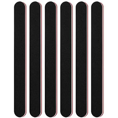 Sularpek 6 Stück Nagelfeile 100/180 Körnung, Schmirgelbrett Feilen für Gelnägel, Nagelfeilen für Gelnägel, Nail File, Doppelseitige Nagelfeile, Waschbar, Profi Nagelfeile für Naturnägel u Acrylnägel
