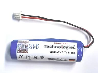 GLK-TECHNOLOGIES Li-Ion Akku 3.7V 3200mAh – Wiederaufladbare Lithium Batterie mit JST-Stecker für DIY Projekte, LED, Spielzeug