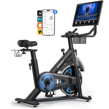 MERACH Heimtrainer Fahrrad mit Magnetischem Widerstand, Hometrainer Fahrrad, Spinning Bike Indoor