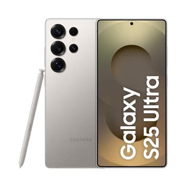 Samsung Galaxy S25 Ultra AI Smartphone mit Galaxy AI, Ohne Vertrag, Handy mit Android, 12 GB RAM, 256 GB Speicher, 200-MP-Kamera, Titanium Gray, 3 Jahre Herstellergarantie [Exklusiv auf Amazon]