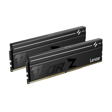 Lexar Thor Z Series OC DDR5 RAM 32GB Kit (2x16GB) 6000MHz CL36, DRAM 288pin UDIMM Desktop Speicher, PC Memory Hochleistungs-Computerspeicher für Intel XMP 3.0/AMD EXPO, für AI, Gaming, 1,4V