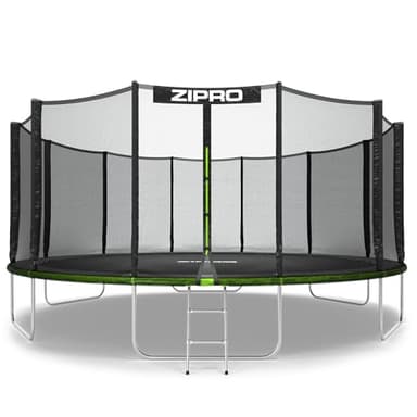 ZIPRO JumpPro Out Trampolin Outdoor, Gartentrampolin für Kinder, mit Außennetz, Wetterfest, UV-Schutz, Einfache Montage, Belastbar 100-150 kg, Ø 183/252/312/374/435/496 cm