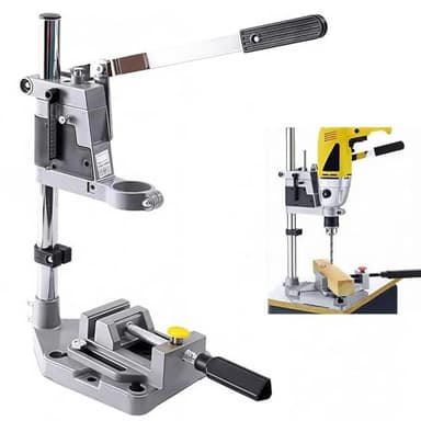 Präzisions-Bohrständer mit Verstellbarer Höhe und Flachbackenzange, Standbohrmaschine, Ständerbohrmaschine, Bohrmaschinenständer, Bohrständer Ständer für Bohrmaschine, für Exaktes Bohren