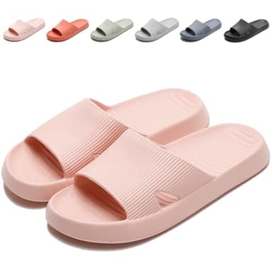 Anmerl Badelatschen für Herren und Damen - Rutschfeste Schnell Trocknender Badeschlappen, Weiche & Ultraleichte Hausschuhe Badeschuhe Sandalen für Sommer, Innen/Außen