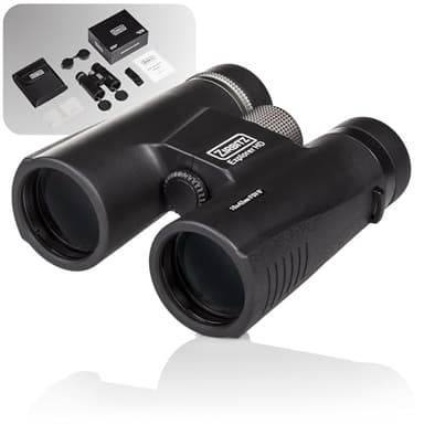 ZIRBITZ® HD Fernglas 10x42 kompakt & wasserdicht - Leistungsstarkes Allround Outdoorfernglas für Wandern, Reise & Vogelbeobachtung - Ferngläser für Erwachsene & Jugendliche