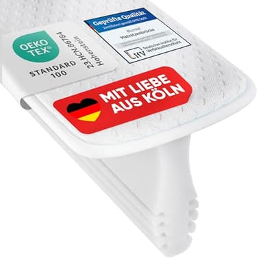 Blumtal Matratzenkeil Ritzenfüller 200 cm Länge - Oeko-TEX zert. Lückenfüller Matratze - Ritzenfüller für Matratzen jeder Größe - festsitzender Bettkeil - Bettlückenfüller - T-Keil Liebesbrücke