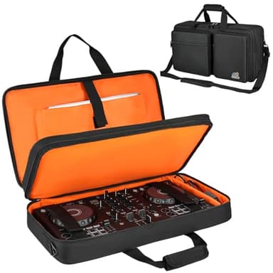 DJ Controller Tasche kompatibel mit Pioneer DDJ-FLX4/DDJ-REV1/DDJ-400/DDJ-SB3/DDJ-RB,Gepolsterte Aufbewahrungstasche für DJ-Controller,passend für Numark Mixtrack Pro FX/Platinum FX/Roland DJ-202