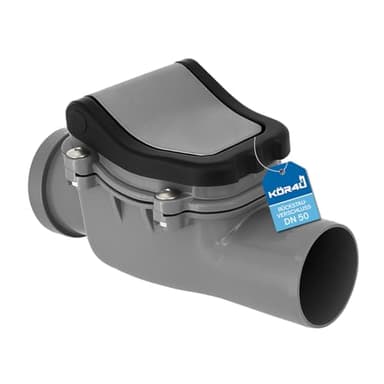 kör4u Rückstauklappe DN 50, grau, Abwasser, Rattenschutz, Rückstauverschluss (DN 50)