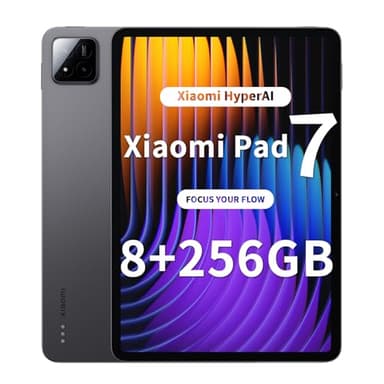 XIAOMI Pad 7 Tablet, 11.2 Zoll, 8+256GB, 3.2K 144Hz Display, Snapdragon 7+ Gen 3, 8850mAh Akku, HyperAI, Quad-Lautsprecher, Nahtloses Desktop-ähnliches Erlebnis，Grau