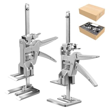 MaxAwe 2 STK Arbeitssparender Arm Handheld Jack Tool mit 2 Einstellgeschwindigkeiten, 31cm Höhenversteller, 200kg Hebewerkzeug, Möbelheber Hebevorrichtung zum Verstellen von Fliesen, Türen, Schränken