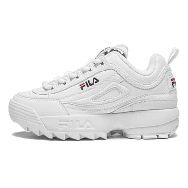 FILA Unisex Kinder Disruptor Teens Sneaker, White, 39 EU
