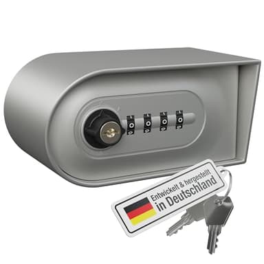 advanSecure® Schlüssel-Tresor M4 | für sichere Schlüsselübergabe | Design-Schlüsselsafe in massiver Qualität | Spezialschloss | deutsche Fertigung