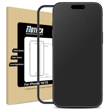 Mothca Matte Schutzfolie für iPhone 16/ iPhone 15 für Panzerglas, 2.5D Displayschutz Folie, Blendschutz, Anti-Fingerabdruck Papier Folie (1 Stück)