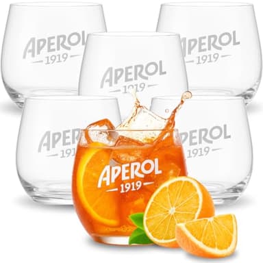 Maxito Aperol Gläser von hervorragender Qualität mit 370 ml im 6er Set als Geschenke für Frauen oder Aperol Geschenk - Aperol Spritz Gläser - Cocktail