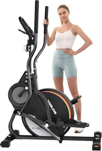 YOSUDA Crosstrainer für Zuhause Testsieger, 3-in-1 Ellipsentrainer+Stepper+Stairmaster, 16 Widerstandsstufen, 8kg Schwungrad, Ultraleiser Magnetisch, 45° Neigung, Pulssensor, LCD Monitor