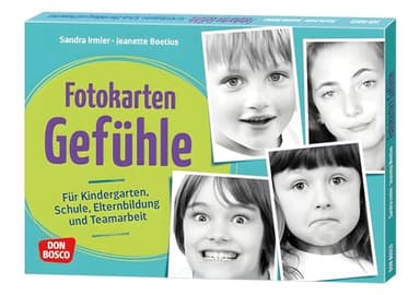 Fotokarten Gefühle: Für Kindergarten, Schule, Elternbildung und Teamarbeit. Was sind positive Gefühle, was negative? Gefühle beschreiben und erkennen lernen, mit Leitfragen und ausdrucksstarken Fotos
