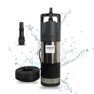 Tauchpumpe Zisternenpumpe Tauchdruckpumpe mit 1,2 Kw 145 L/min. max. 4,5 Bar integ. Schwimmerschalter Regenwasserpumpe Zisterne