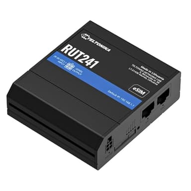 Router LTE WiFi 4 Teltonika RUT241 ESIM ver. Europe with EU PSU (RUT241210000) (RUT241210000)
