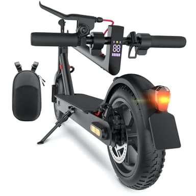 E Scooter mit Straßenzulassung, 10/8.5 Zoll Elektroroller 500W Peak, Max 40/30km Reichweite, Doppelbremse&Stoßdämpfung, APP-Verbindung, 3s Klappbar LED-Licht & Reflektoren E Roller für Erwachsene