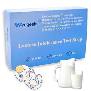 Weegeeks Laktoseintoleranz-Test Laktase-Aktivitäts-Test-Kit - zuverlässig, schnell und einfach zu Hause zu verwenden. Geeignet für verschiedene Personengruppen