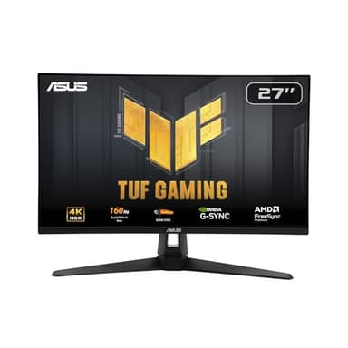 ASUS TUF Gaming VG27UQ1A - 27 Zoll 4K UHD Monitor - 160 Hz, 1ms GtG, FreeSync, G-Sync, Adaptive Sync, ELMB, HDR10 - Fast-IPS Panel, 16:9, 3840x2160, DisplayPort, HDMI, Speaker