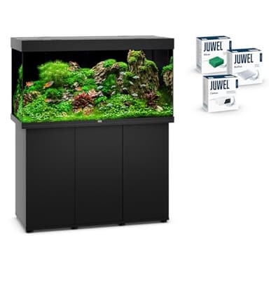 JUWEL Aquarium Rio 350 Kombination Schwarz Premium-Bundle