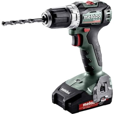 Metabo 602326500 Akku-Bohrschrauber BS 18 L BL 18V, 2x 2Ah Li-Ion Akkus, Bürstenlos, inklu. Ladegerät, im Koffer, max. Drehmoment: 25Nm (weich)/ 60Nm (hart), Bohr-Ø: 13mm (Stahl)/ 32mm (Weichholz)