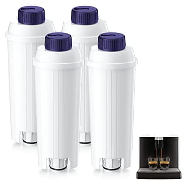 ARETHONE Wasserfilter für Delonghi Kaffeevollautomaten, Ersatz für De'Longhi Wasserfilter DLSC002, Kompatibel mit De'Longhi Magnifica S, Dinamica, Eletta Explorer und ECAM-Serie (4 Stück(1er Pack))