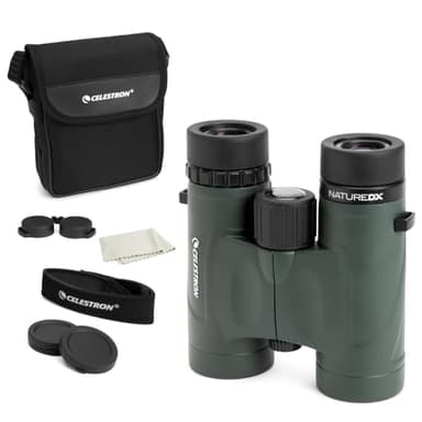 Celestron 71330 Nature DX 8x32 BaK-4 Prism Binoculars, Green