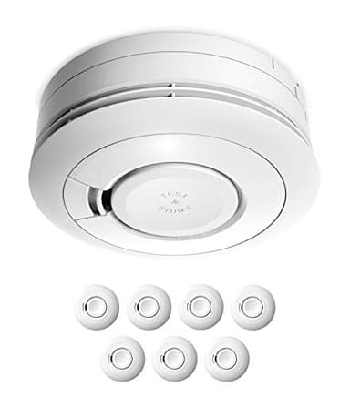 Ei Electronics Ei650 Rauchwarnmelder, Rauchmelder im 7er Set, Stand-Alone-Gerät mit Batterie für 10 Jahre, Testsieger Stiftung Warentest, weiß