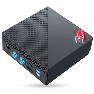 NiPoGi AM06 PRO Mini PC АMD Ryzen 7 7730U(Besser als i7-1255U/R5 5730U, 8C/16T, bis zu 4,5 GHz), 32 GB DDR4 1 TB M.2 SSD Mini Desktop Computer W-11 Pro für Büro/Schule, Dual-LAN, HDMI, WiFi 6, BT 5.2.