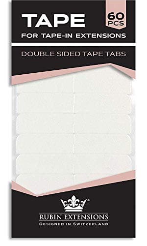 Tape Extensions Klebeband Extra Stark 4 cm Βreit, 0.8 cm Ηoch | 60 Stück | Perücken Kleber für Tape in Extensions von Rubin Extensions