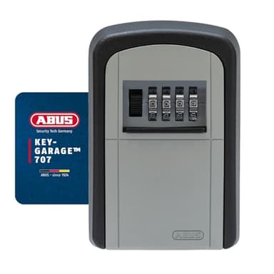 ABUS KeyGarage 707 - Schlüsselbox zur Wandmontage - für bis zu 7 Schlüssel oder kleine Wertgegenstände - Schwarz-Silber