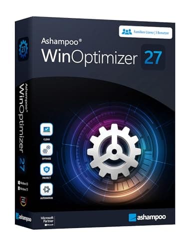 WinOptimizer 27 - 3 USER Lizenz - Tuning für Windows 11 10 8.1 8 7 - unbegrenzte Laufzeit