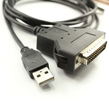 usangreen DB25 Serial Drucker Adapter Konverter Kabel mit silabs CP2102 USB RS232 Für Bar Code Printer Scanner Kabel 150 cm