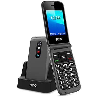 SPC Stella 2 - Mobiles Klapphandy für Senioren, große Tasten, einfach zu bedienen, intelligenter Rufton und intelligente Benachrichtigungen, Ferneinstellung, SOS-Taste, USB-C, 3 Direktspeicher