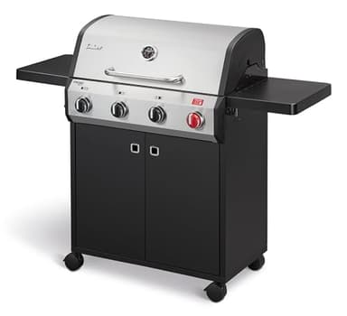 Enders® Gasgrill CHICAGO NEXT 4 R Turbo, 4 Edelstahlbrenner, doppelwandige Garhaube, 2 abklappbare Seitenablagen, integriertes Thermometer - SWITCH GRID™ 13.0 kW, 800 °C TURBO ZONE™, #89366