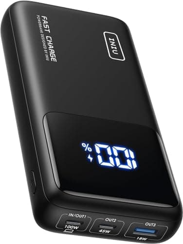INIU Laptop Power Bank, 100W PD3.0 25000mAh Hochkapazität Powerbank, Kompakt USB-C EIN & Ausgang Externer Akku Kompatibel mit MacBook Pro, Steam Deck, iPhone 17 16 15 Pro, Samsung S22, iPad Pro usw.