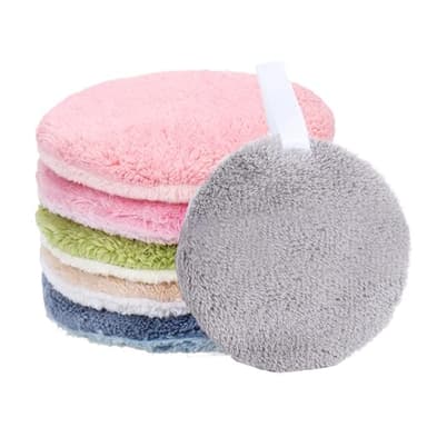 Abschminkpads Waschbar, 6 Stück Wiederverwendbar Makeup Entferner Pads, Weich Abschminkpads, Sanfte Gesichtsreinigung, für Alle Hauttypen