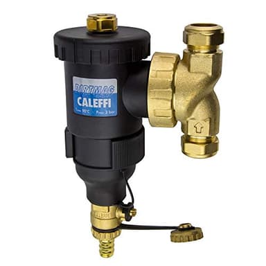 Caleffi Dirtmag Schlammabscheider 22 mm mit Magnet aus Technopolymer mit Klemmverschraubungen 545302